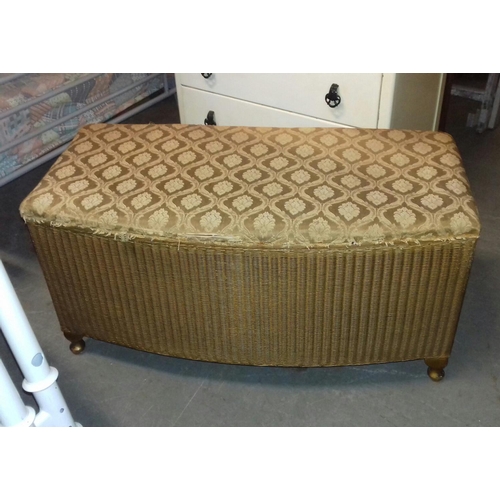 483 - 92 x 46 cm gold Lloyd Loom Lusty ottoman