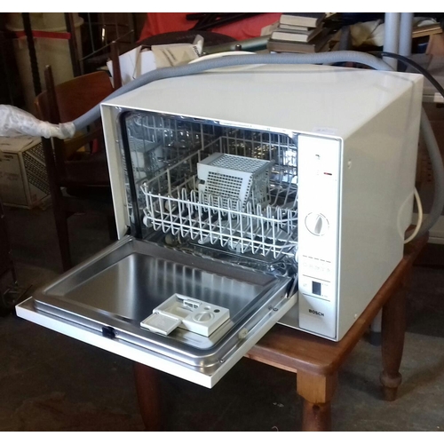 484 - White Bosch counter top dishwasher