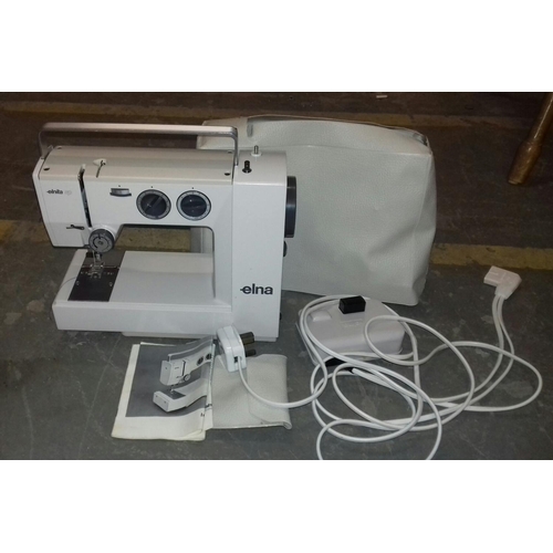 457 - Elna SP sewing machine with cover and manual