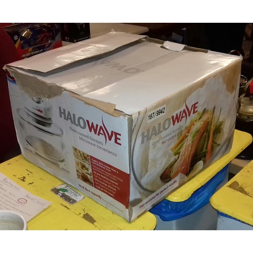 438 - Boxed Halowave halogen cooker