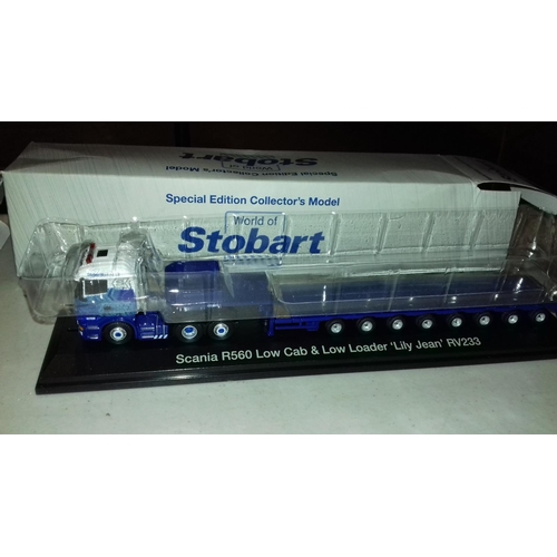 466 - Boxed Eddie Stobart R560 special edition 1/76 scania low cab and loader 'Lily Jean'