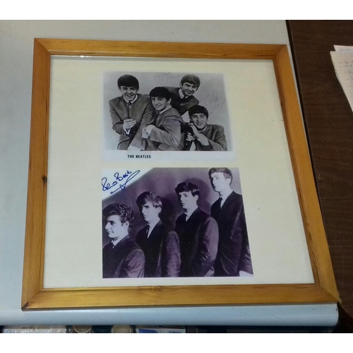 10 - 51 x 53 cm Fujifilm photographs of signed Beatles collectables