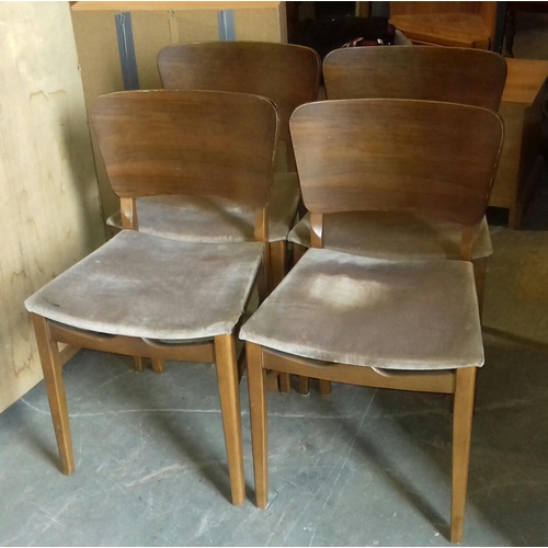 402 - Set of 4x retro dining chairs