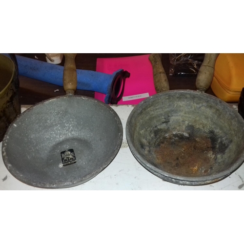 54 - 3 x old cooking pans inc' Beldray