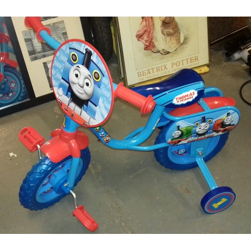 352 - Thomas the tank engine and friends bundle inc' desk, bike with stabilisers, scooter etc.