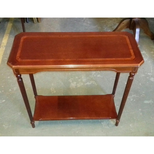 434 - 79 x 34 x 75 cm inlaid look hall table