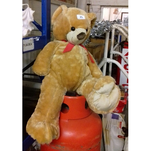 25 - Approx 3 ft nice plush teddy, all proceeds go to Tenovus Cancer Care charity