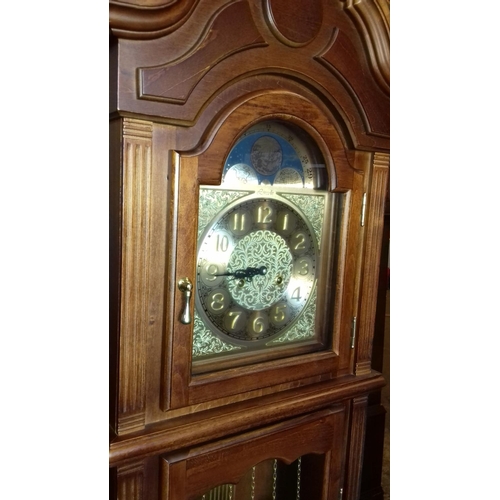 432 - Widdop Bingham and Co Lincoln 31 day grandfather clock with manuals