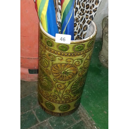 46 - 42 cm tall ceramic vase/stick stand