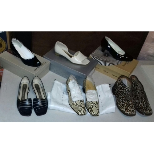 204 - 3 x box and 3 x unboxed ladies leather shoes size 3 and a half, Peter Kaiser, Bruno Magli etc.