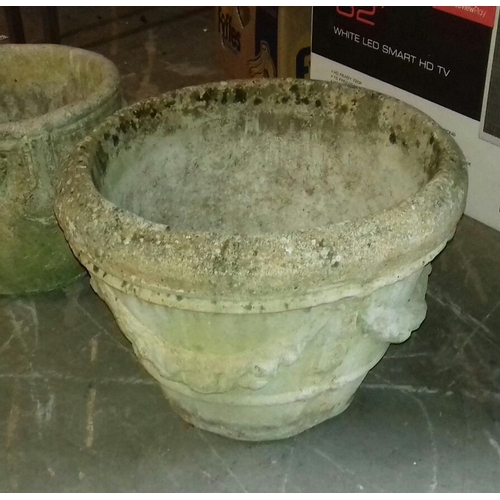 212 - 36 cm tall concrete planter