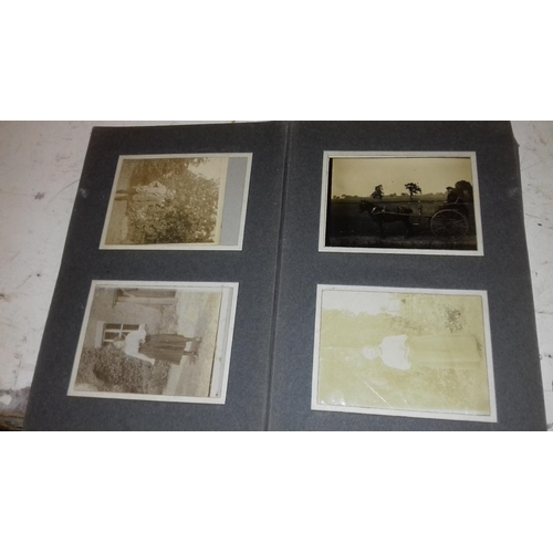 304 - 5 x assorted photo albums with scenery, family portrait and holiday black and white photographs