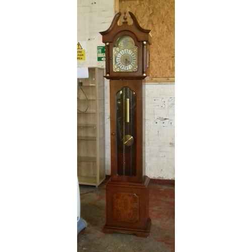 574 - Tempus fugit triple weight driven grandfather clock