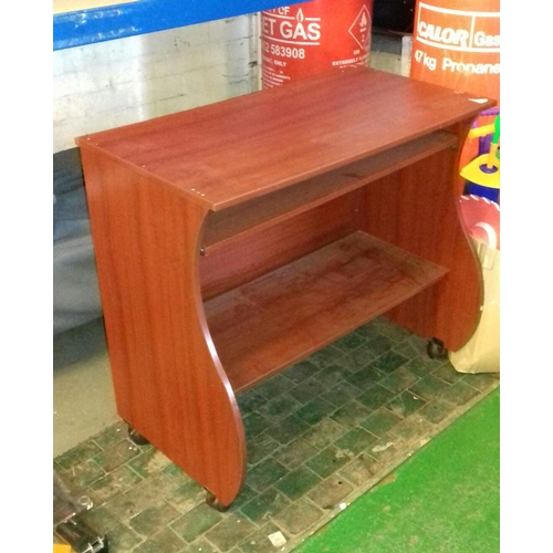 443 - 84 x 45 cm dark wood look office or PC desk