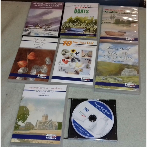 144 - Bundle of assorted painting related DVDs