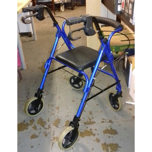 209 - 4 wheel mobility walking aid seat