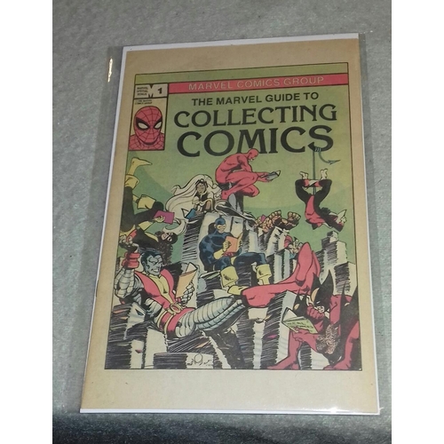 623 - 1982 rare Marvel comic guide excellent condition in protective sleeve