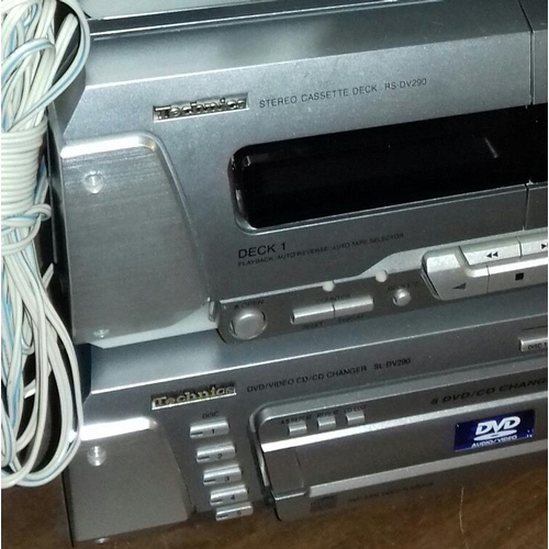 500 - Technics model dv290 stacking system with surround sound in working order