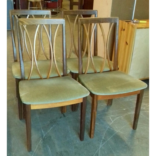 446 - Set of 4 retro G Plan dining chairs