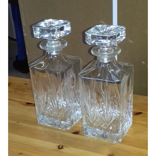 122 - Pair of vintage decanters