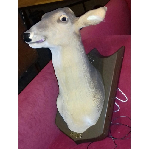 12 - Large Gemmy buck talking and singing deer head