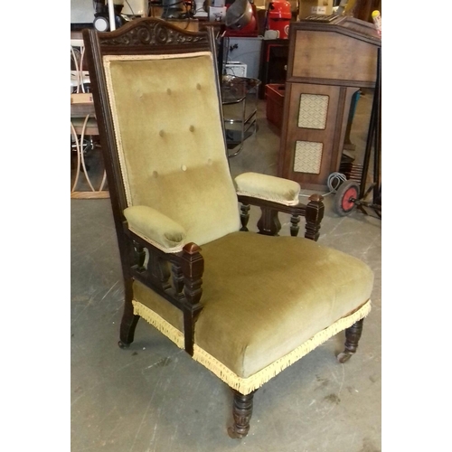 454 - Nice Edwardian nursing chair