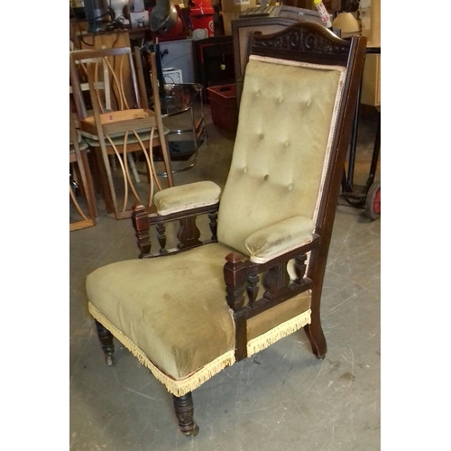 454 - Nice Edwardian nursing chair