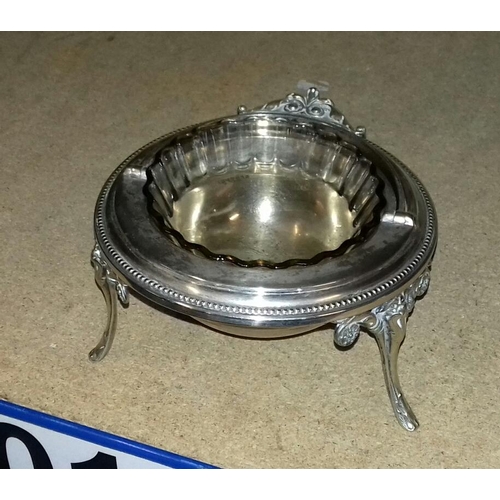 75 - WMF silver-plated caviar dish