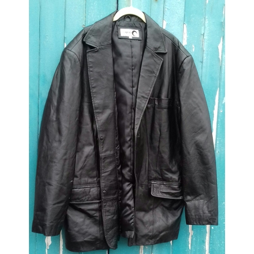 206 - Men's Conrad mid length leather jacket size XL