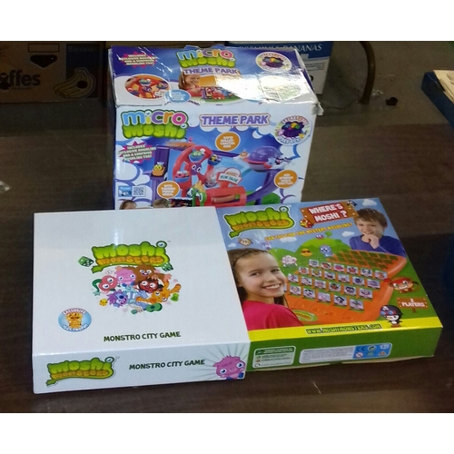 153 - 3 x boxed Moshi Monster games