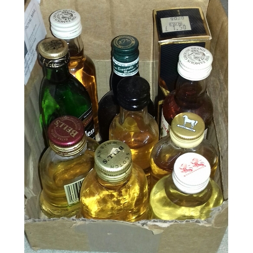 48 - Small job lot of assorted whisky miniatures