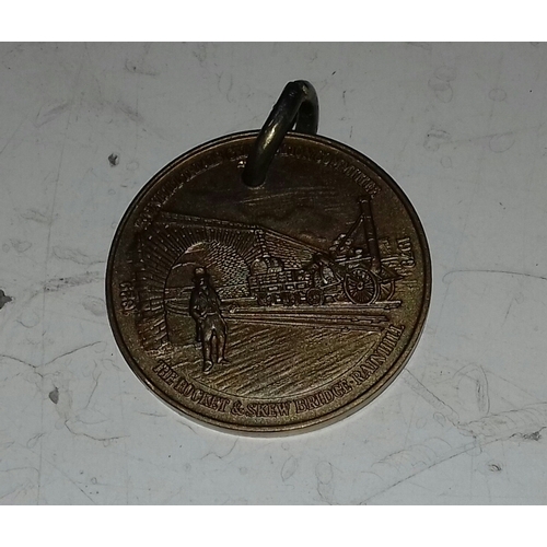 547 - Liverpool and Manchester railway anniversary bronze medal