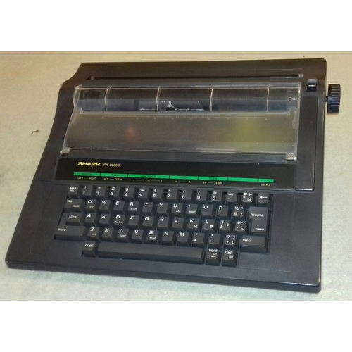 361 - Retro Sharp electric typewriter model PA3000S