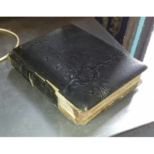 298 - Slightly distressed Victorian photograph album