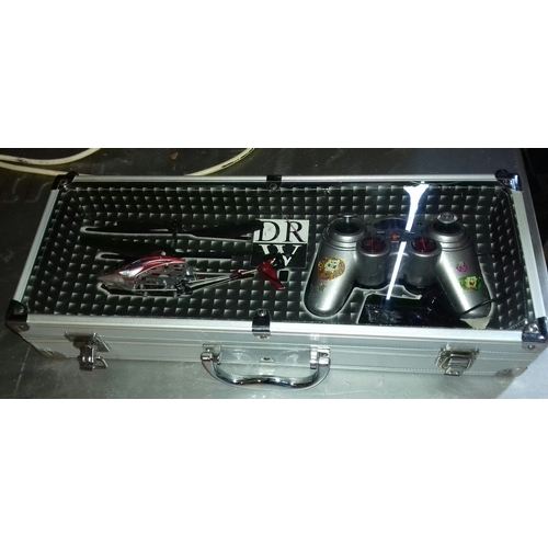 211 - Remote control quadcopter in metal carry case