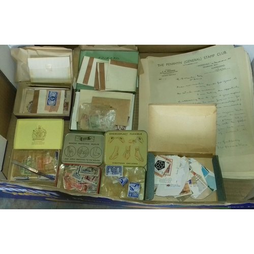 297 - Box containing large amount of assorted stamps