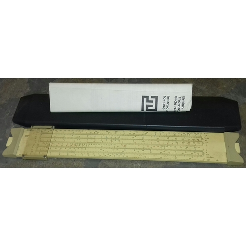 245 - British Thornton model AA020 slide rule in plastic case with manual