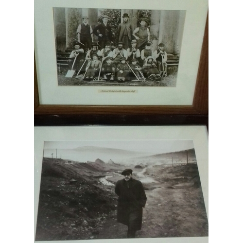 447 - 4 x assorted framed old black and white photographs