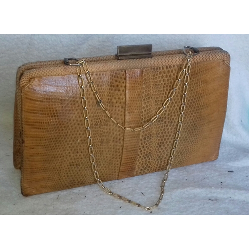 45 - Retro Mappin and Webb snakeskin handbag