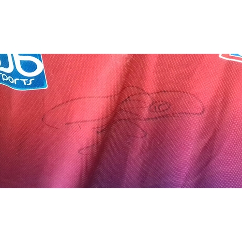 20 - Tournament match worn dart shirt hand signed by Phil (The Power) Taylor