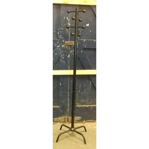 462 - Approx 166 cm tall metal retro look 6 arm coat stand