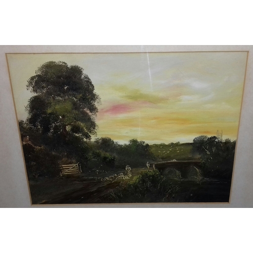 463 - 51 x 44.5 cm framed pair of pre-war oil paintings on board. Believed to be the same artist but no vi... 