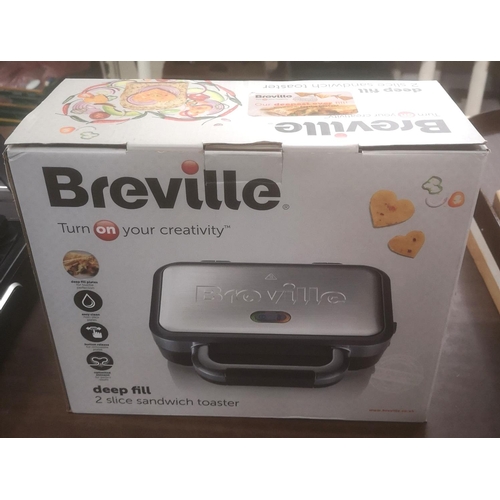 42 - Boxed as new Breville 2 slice sandwich toaster