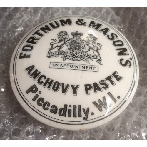 61 - 10.5 cm diameter Fortnum & Mason anchovy paste ceramic lid