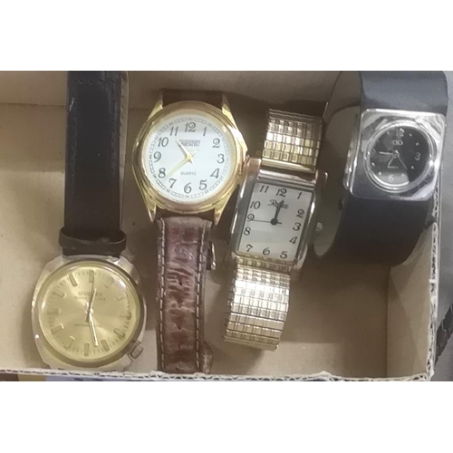 33 - 4 x assorted wrist watches and 3 x cowboys Bolo neck ties