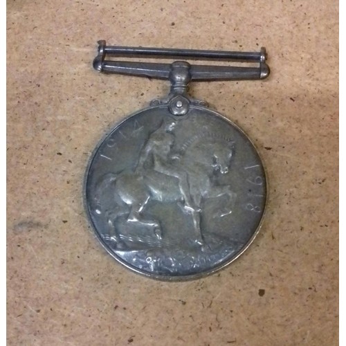 523 - WWI 1914-18 medal engraved on edge 8210. PTE. W.CLARK. S.LAN.R