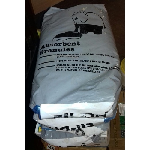 111 - 4 x 15 kg bags of Eli-Dri liquid spillage absorbent granules (£7.99 per bag)