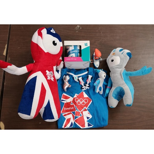 209 - Bundle of 2012 London Olympics soft toys and gift ware