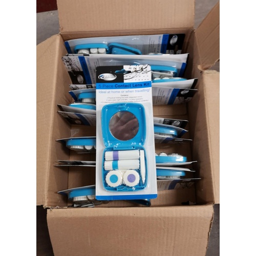 127 - Wholesale box of 12 x 5 piece contact lens kits