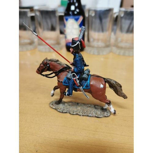 52 - Del Prado painted lead soldier on horse - Cossack Platovs regiment 1812